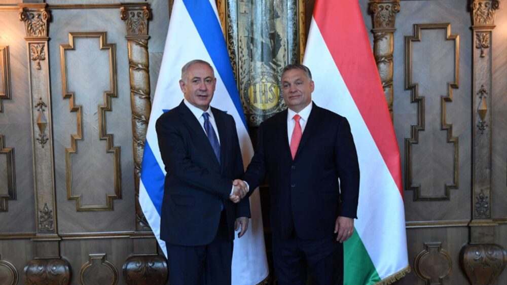 Premiere mit Premierministern: Orbán (r.) empfing Netanjahu als ersten amtierenden israelischen Regierungschef in Ungarn überhaupt