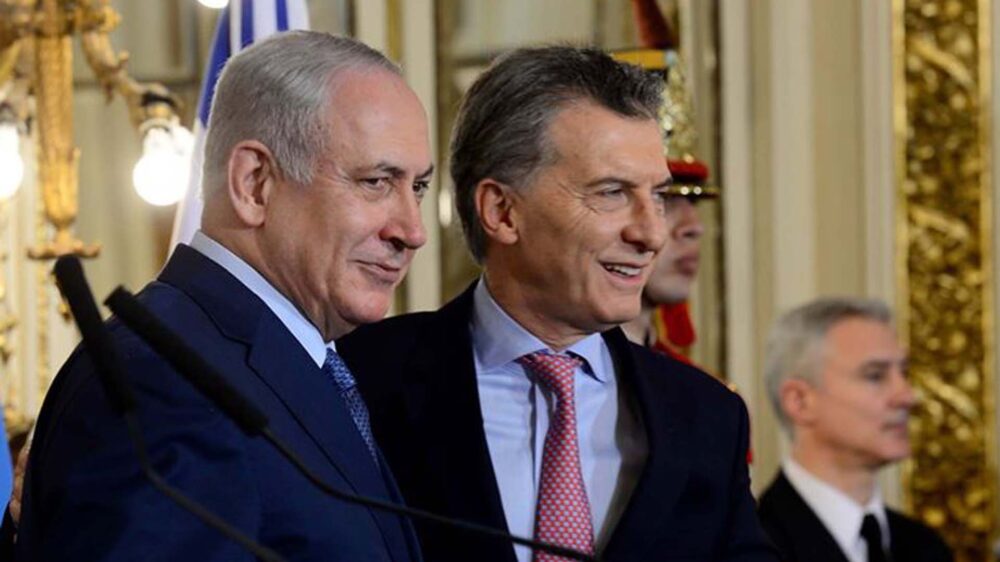 Argentiniens Präsident Macri (r.) empfing den israelischen Premier Netanjahu am Dienstag in Buenos Aires