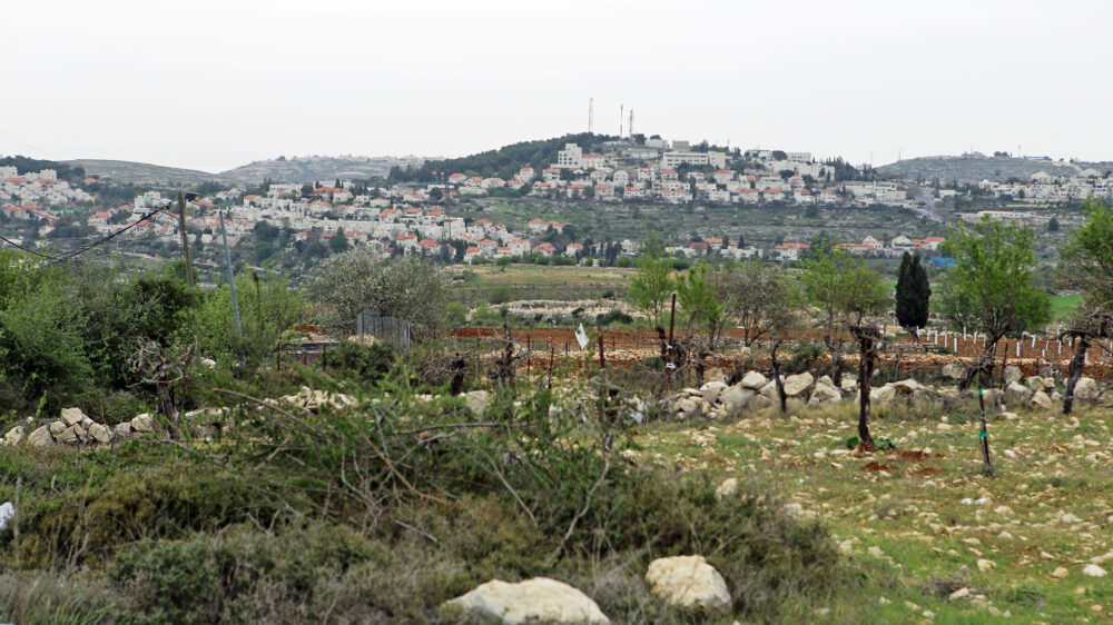 Auch Palästinenser kamen in die Siedlung Efrat, um das Laubhüttenfest zu feiern