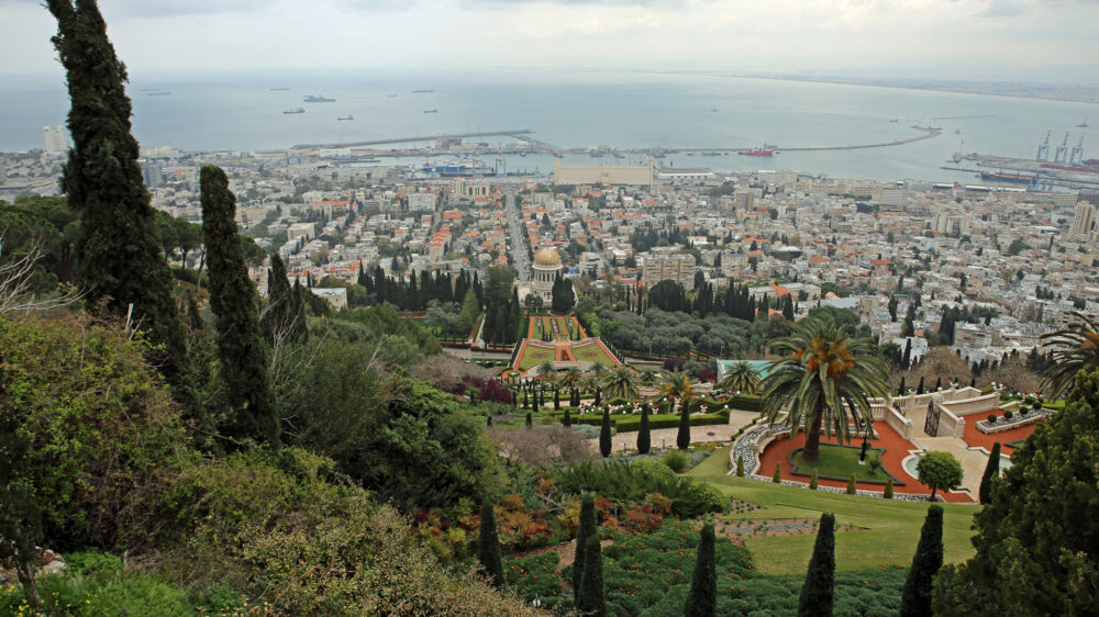Die Gärten am Bahai-Weltzentrum in Haifa gehören zum UNESCO-Weltkulturerbe