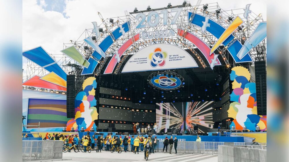 Große Bühne in Sotschi: Die Weltfestspiele hatten einen anti-israelischen Beigeschmack