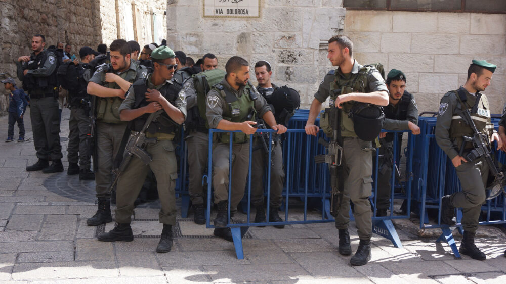 Israelische Soldaten in der Jerusalemer Altstadt