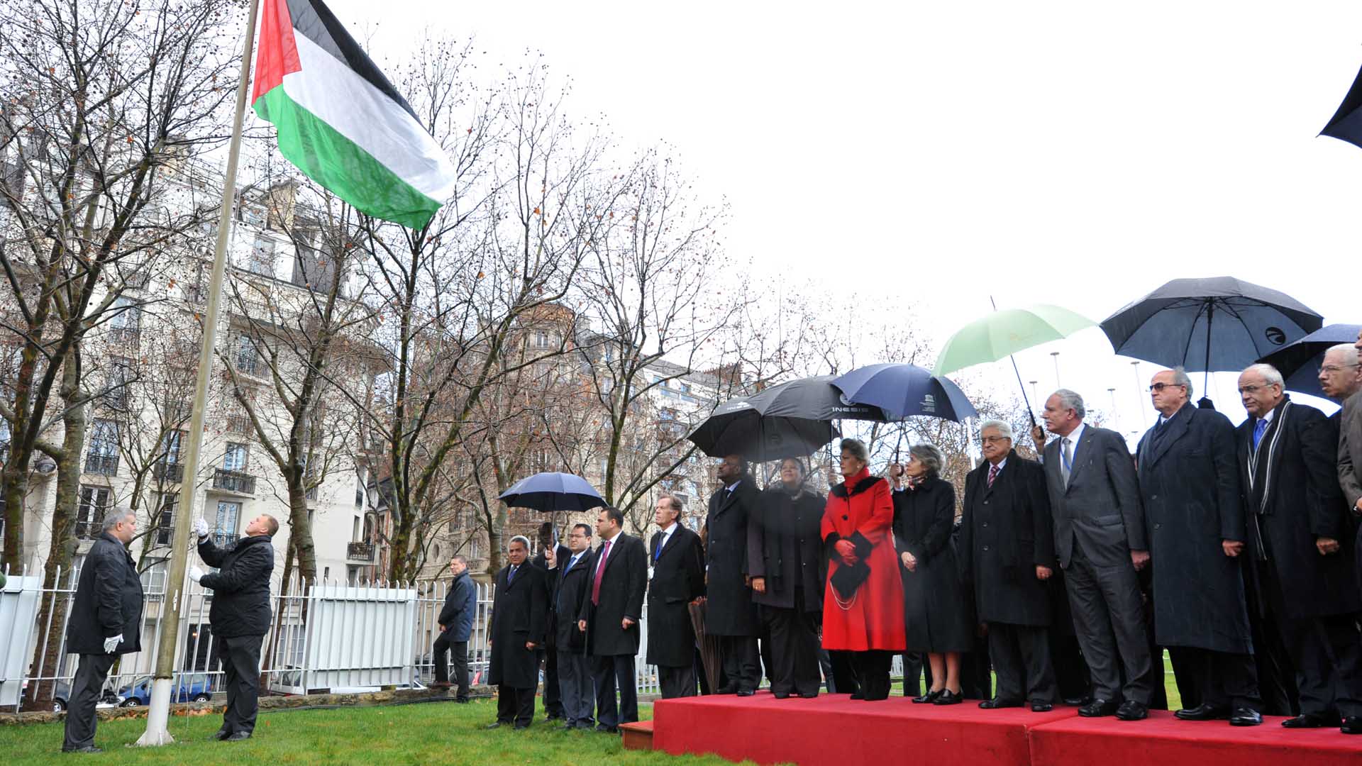Einschneidendes Datum: Mit einer Zeremonie feierte die UNESCO am 13. Dezember 2011 in Paris die Aufnahme „Palästinas“ als Mitgliedstaat