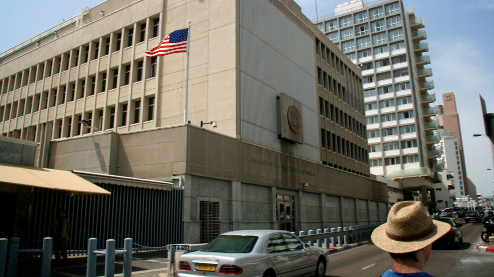 Auf die Mitarbeiter der US-Botschaft in Israel wartet demnächst wohl ein neuer Arbeitsort