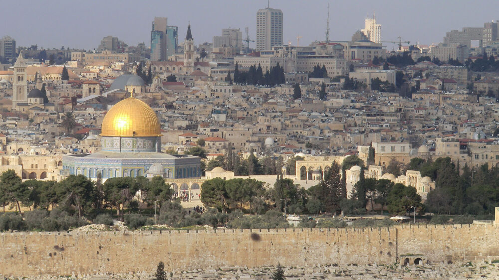 Nicht nur Juden, auch Christen und Muslime zeigen in der Jerusalemer Altstadt Präsenz