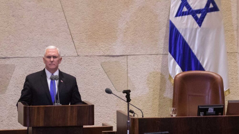 Kam in seiner Rede vor Knesset-Abgeordneten auf biblische Bezüge zu sprechen: US-Vizepräsident Pence