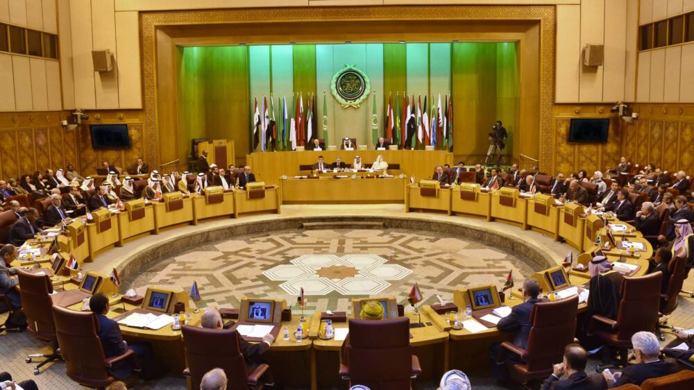 Am runden Tisch: Vertreter der Arabischen Liga kamen am Donnerstag in Kairo zusammen