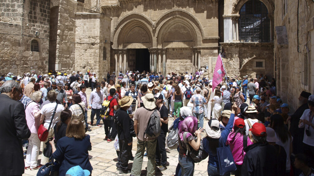 Die Grabeskirche in Jerusalem ist ein großer Touristenmagnet (Archivbild)