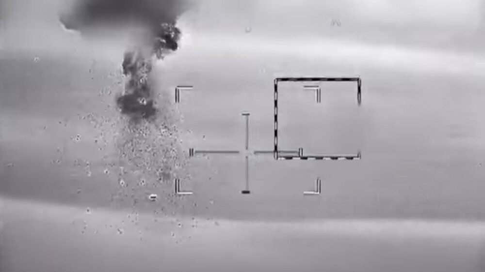 Eindringling: Ein israelischer Kampfhubschrauber schoss am 10. Februar die iranische Drohne ab