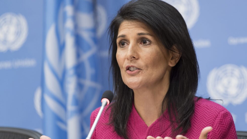Nikki Haley, US-Botschafterin bei den UN, fährt einen harten Kurs gegen die Hamas