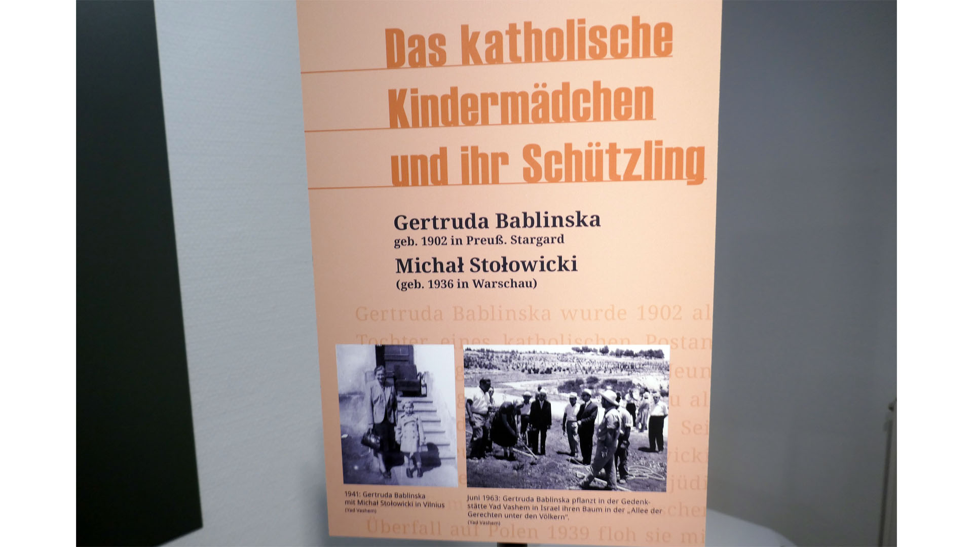 Gertruda Bablinska riskierte ihr Leben, um den kleinen Michael zu retten