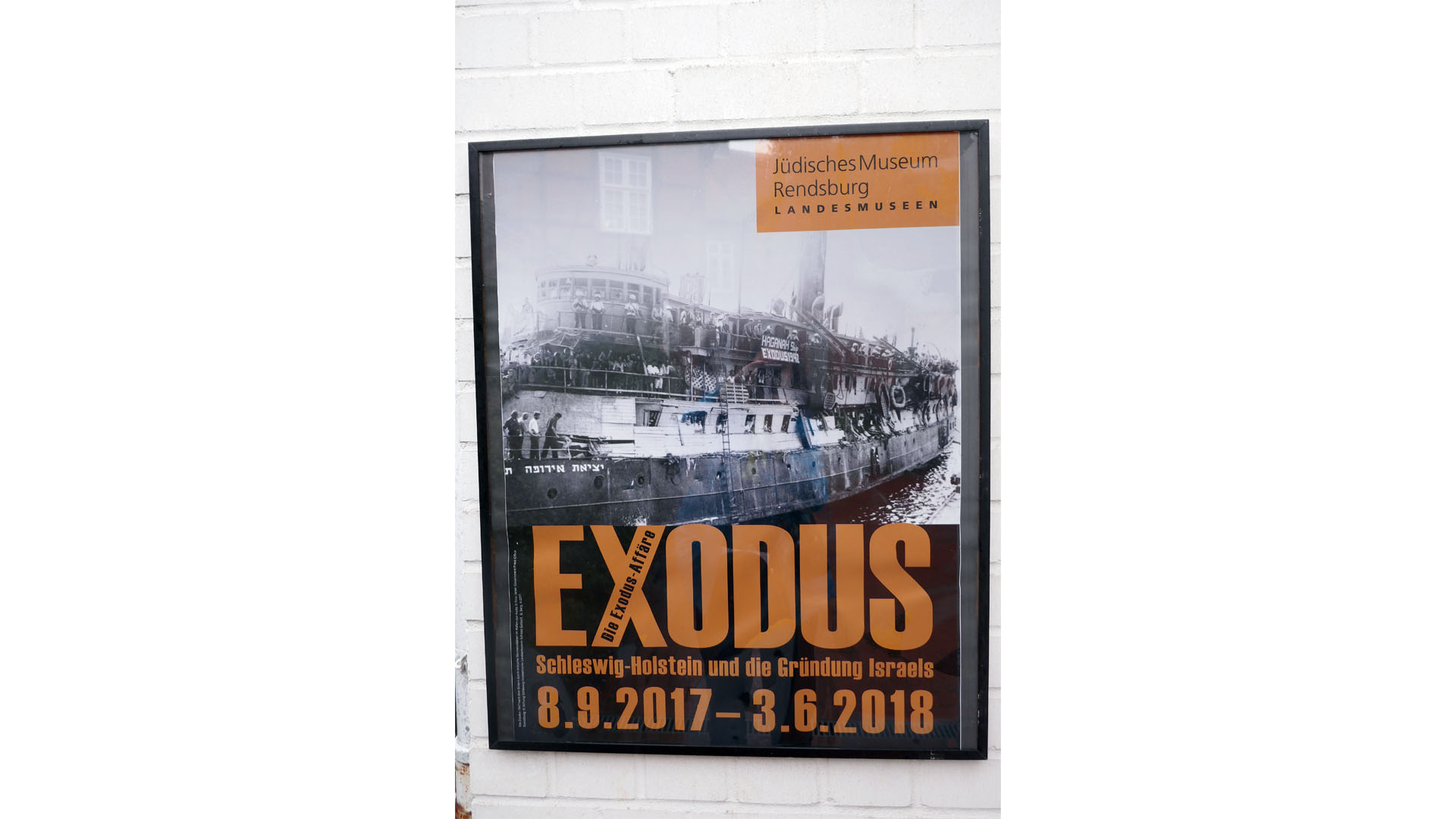 Das Plakat zur Ausstellung in Rendsburg