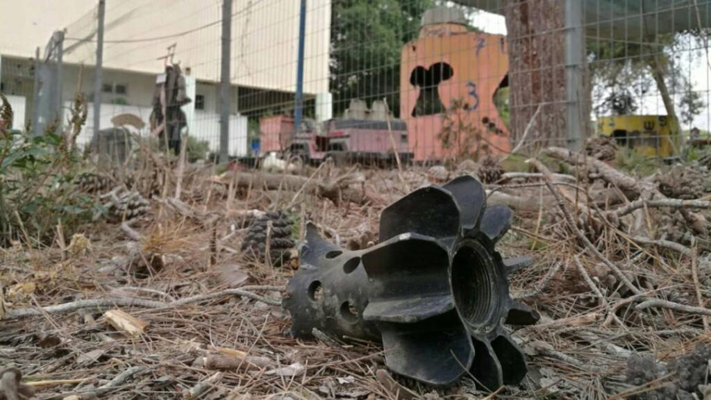 Ein Geschoss aus dem Gazastreifen landete im Bereich eines Kindergartens