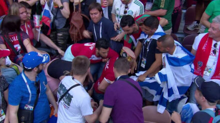 In dem Video scheint es, als griffen die Marokkaner die Israelis an