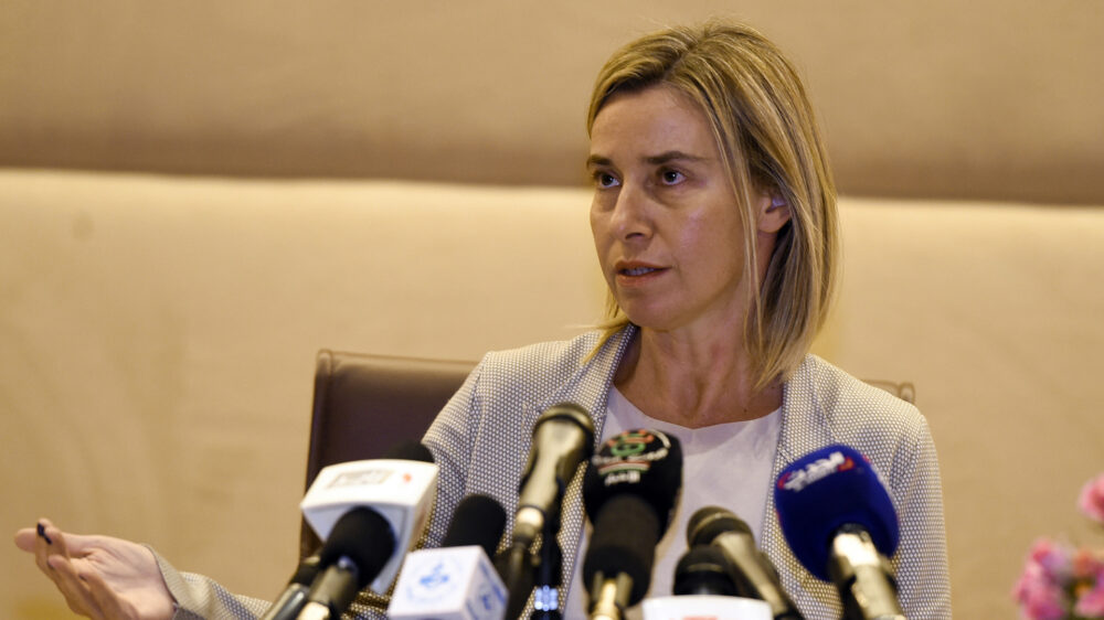 Federica Mogherini wirft Gilad Erdan Desinformation vor