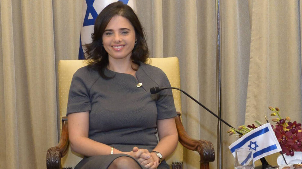 Justizministerin Ajelet Schaked sieht bei der Entwicklung der israelischen Staatsanwaltschaft immer mehr Frauen in wichtigen Funktionen