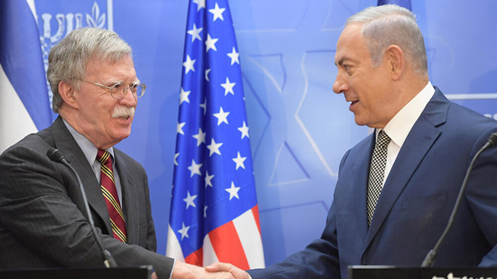 US-Sicherheitsberater Bolton (l.) kann dem israelischen Premier Netanjahu bei der Frage der Golanhöhen erstmal nicht entgegenkommen