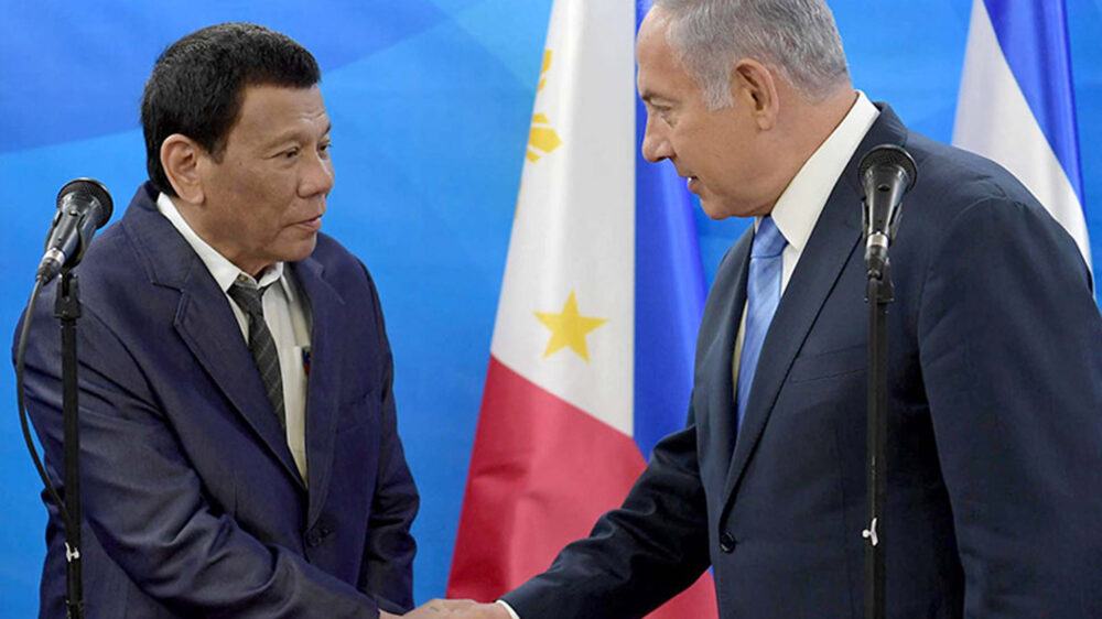 Am Montag haben sich der philippinische Präsident Duterte und der israelische Premier Netanjahu in Jerusalem getroffen