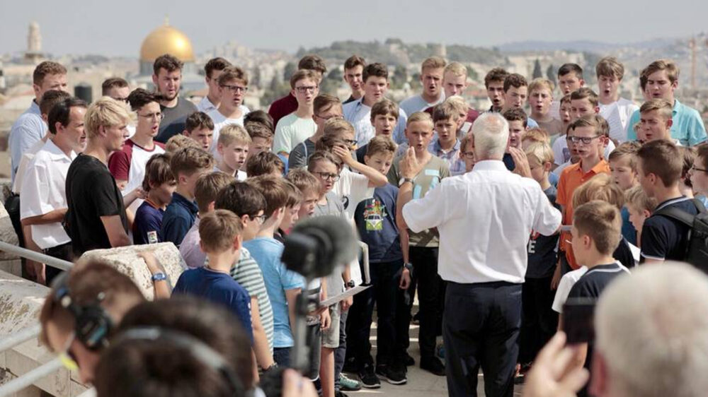 Die Regensburger Domspatzen haben auf ihrer Israel-Reise auch die Hauptstadt Jerusalem besucht