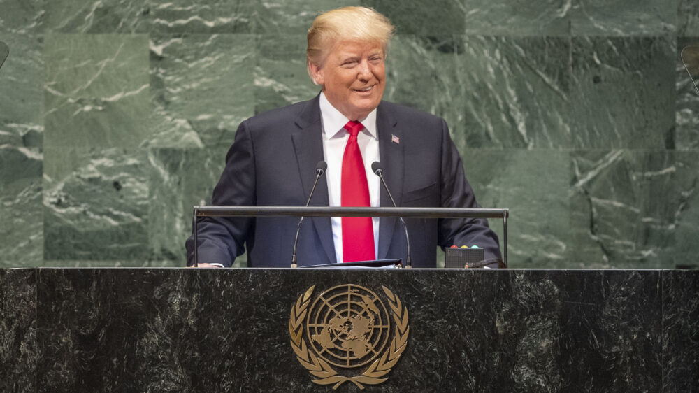 Fordert zur Isolierung des Iran auf: US-Präsident Donald Trump