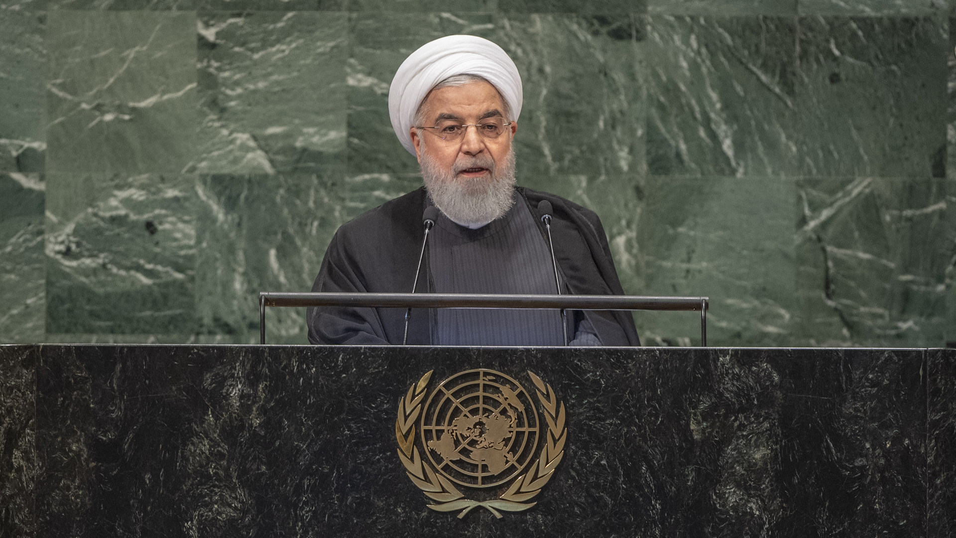 Hält Trumps Politik für „absurd und abnormal“: Der iranische Präsident Hassan Rohani