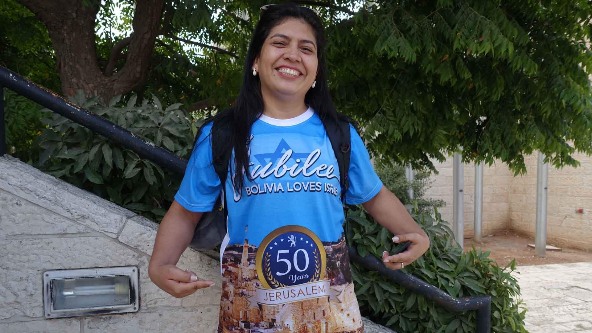 200 Bolivianer kamen dieses Jahr zum Laubhüttenfest nach Jerusalem – darunter auch Erika Parada