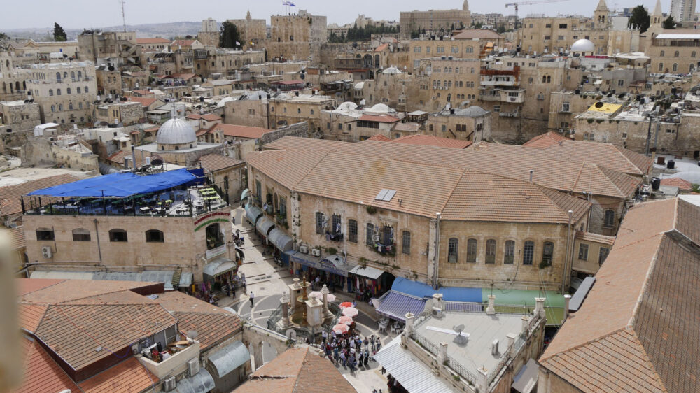 Dächer der Jerusalemer-Altstadt: Auch Juden wohnen hier