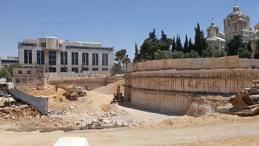 Die Ausgrabungsstätte auf dem Russischen Komplex in Zentral-Jerusalem