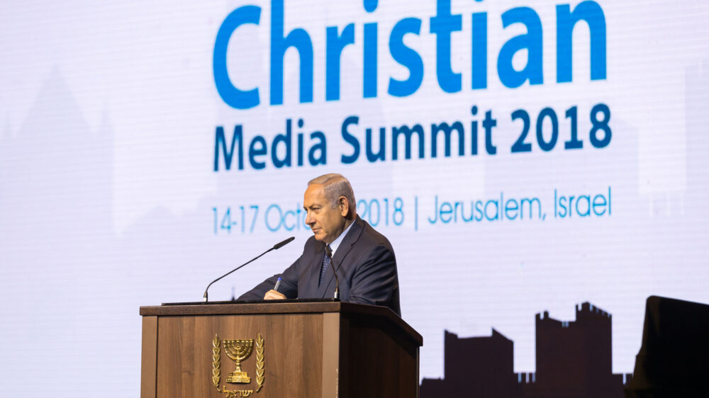 Netanjahu beim 2. „Christian Media Summit“