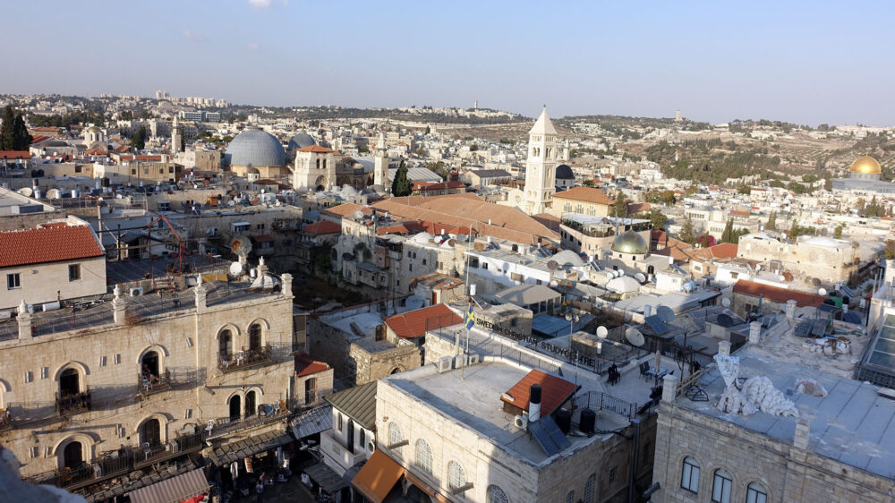 In der Jerusalemer Altstadt hat der Schlüsselhalter der Grabeskirche, Adib Dschudeh, sein Haus verkauft