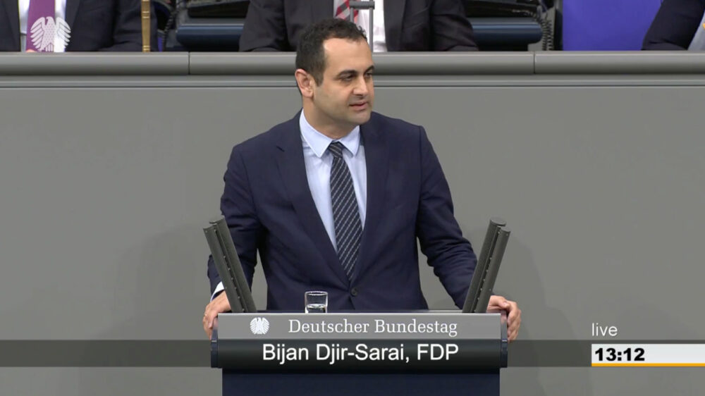 Bemängelt das Abstimmungsverhalten Deutschlands bei den UN: der FDP-Politiker Djir-Sarai