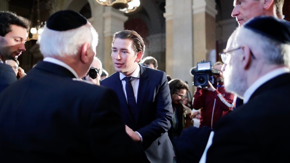 Erhielt Lob von Netanjahu: Der österreichische Bundeskanzler Kurz auf der Konferenz