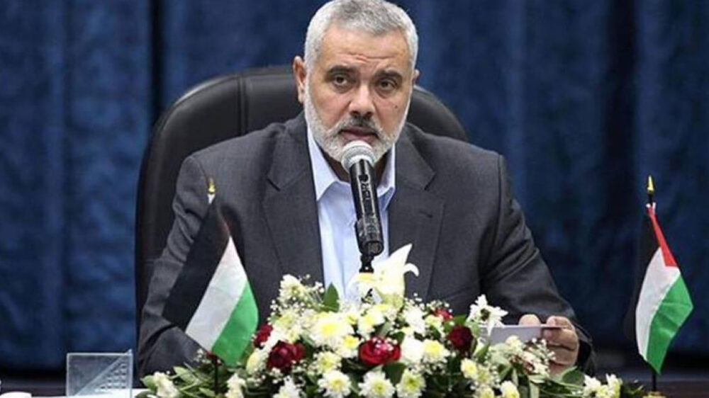 Der Politbüro-Chef, Hanije, sieht die Hamas von den USA ins Unrecht gesetzt