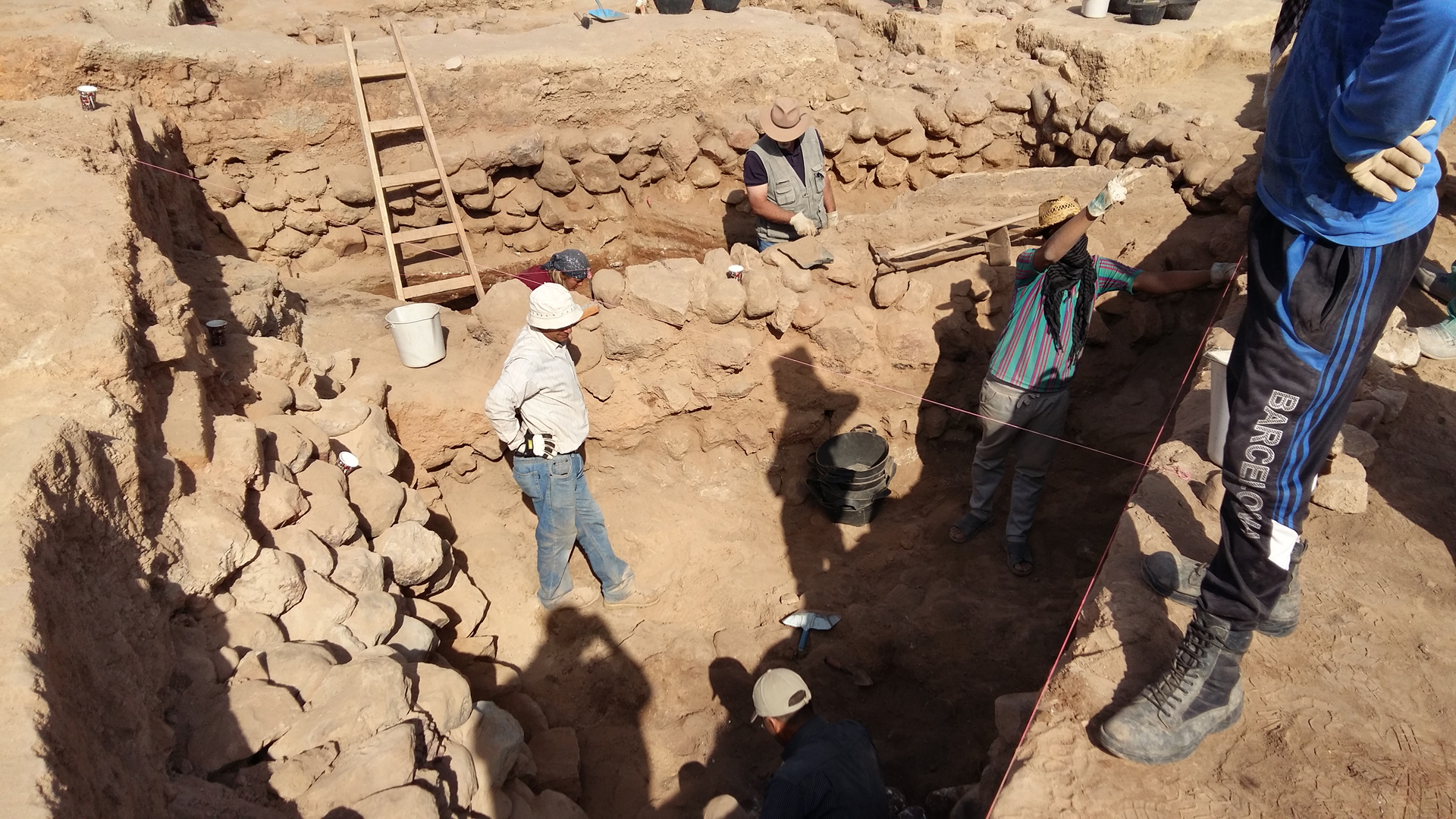Die Ausgrabungsstätte befindet sich in Jordanien