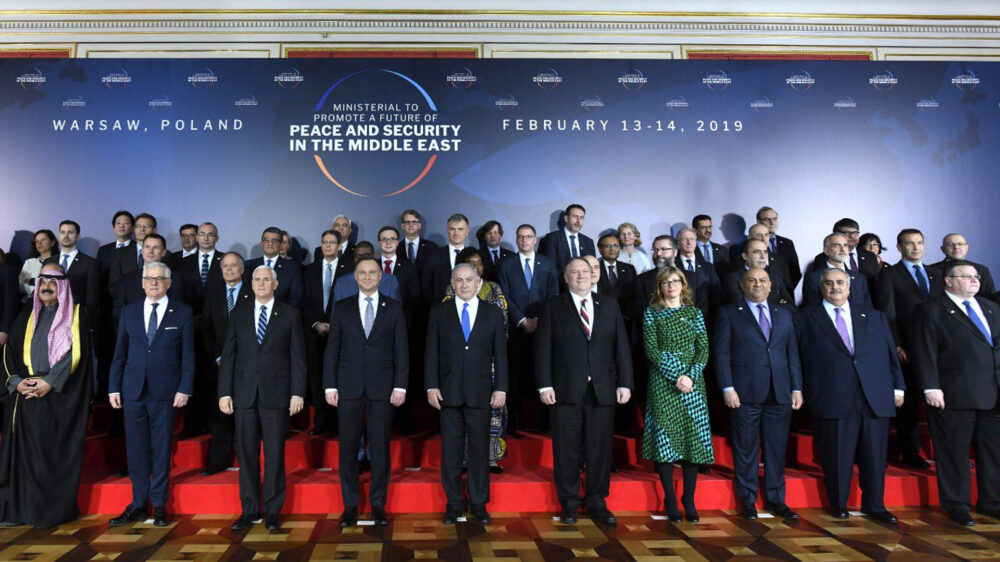 Zu der umstrittenen Nahost-Konferenz in Warschau sind Vertreter von über 60 Staaten angereist