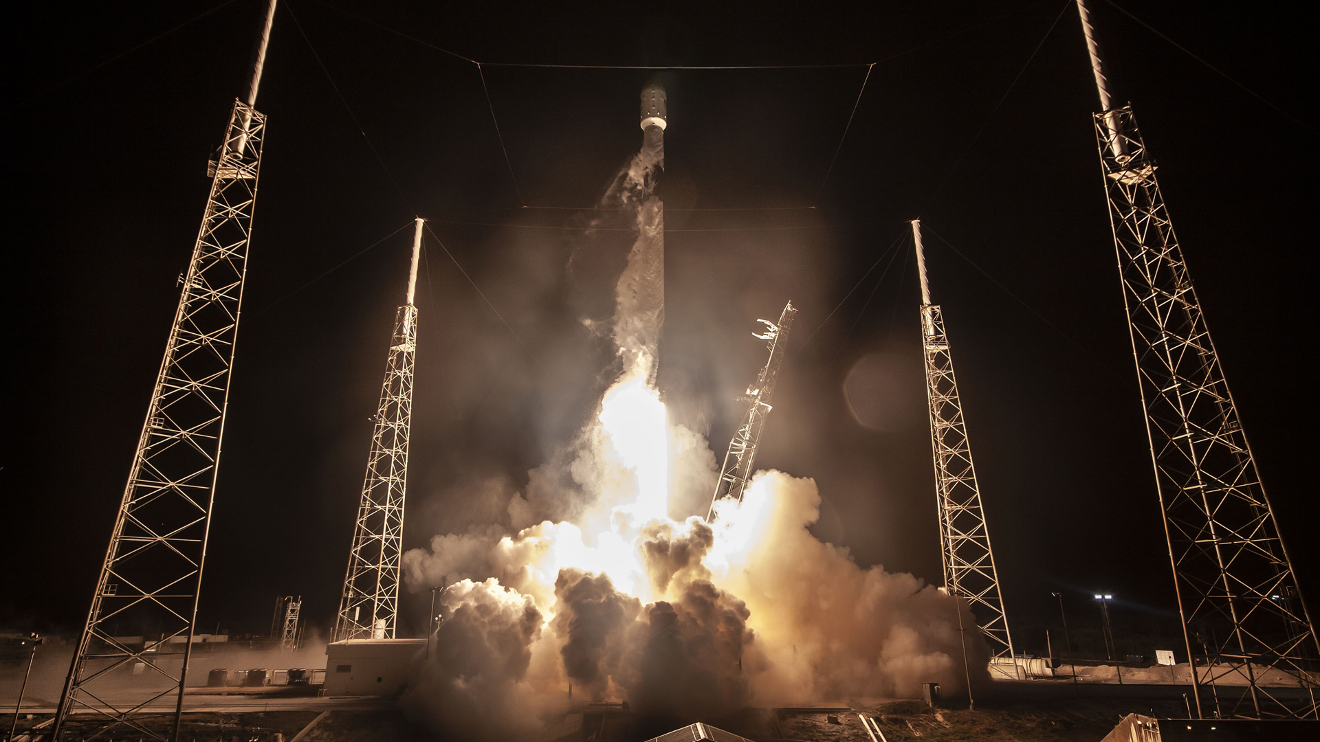 Der Raketenstart in Cape Canaveral