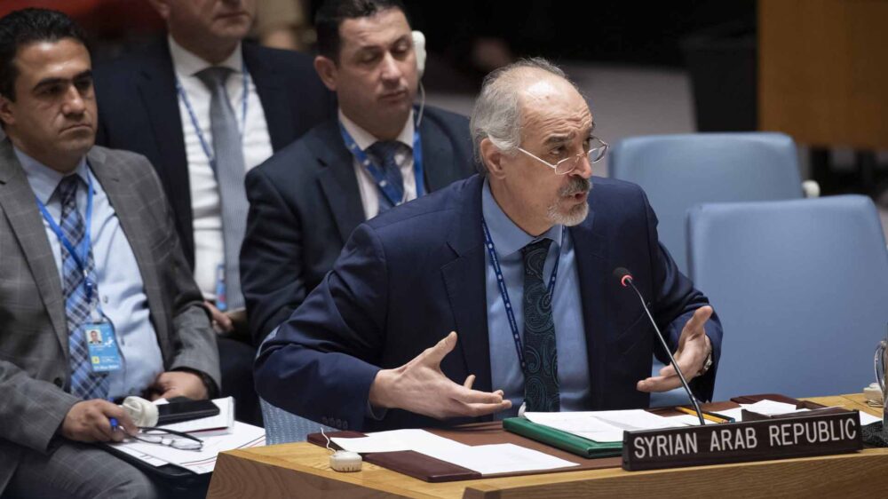 Der syrische UN-Vertreter kritisierte, die amerikanische Entscheidung zum Golan sei „unrechtmäßig“