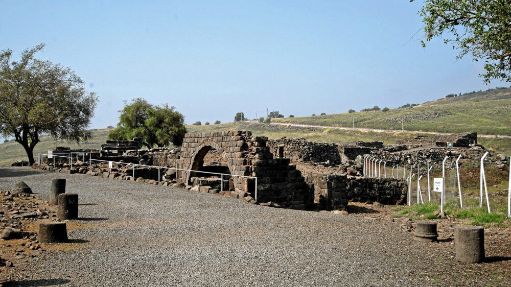 Die Ausgrabungsstätte Korazim in Galiläa