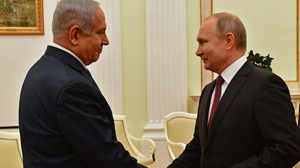 Bei ihrem jüngsten Treffen in Moskau sprachen Netanjahu (l.) und Putin über den Fund der Leiche des seit 37 Jahren vermissten Soldaten Baumel