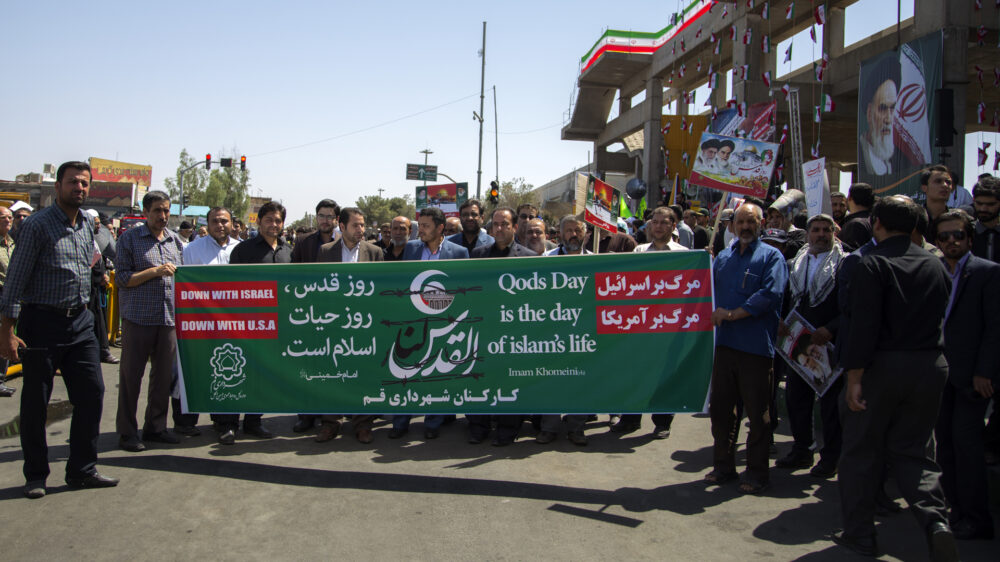 Iranische Demonstranten am Al-Quds-Tag (Archivbild)
