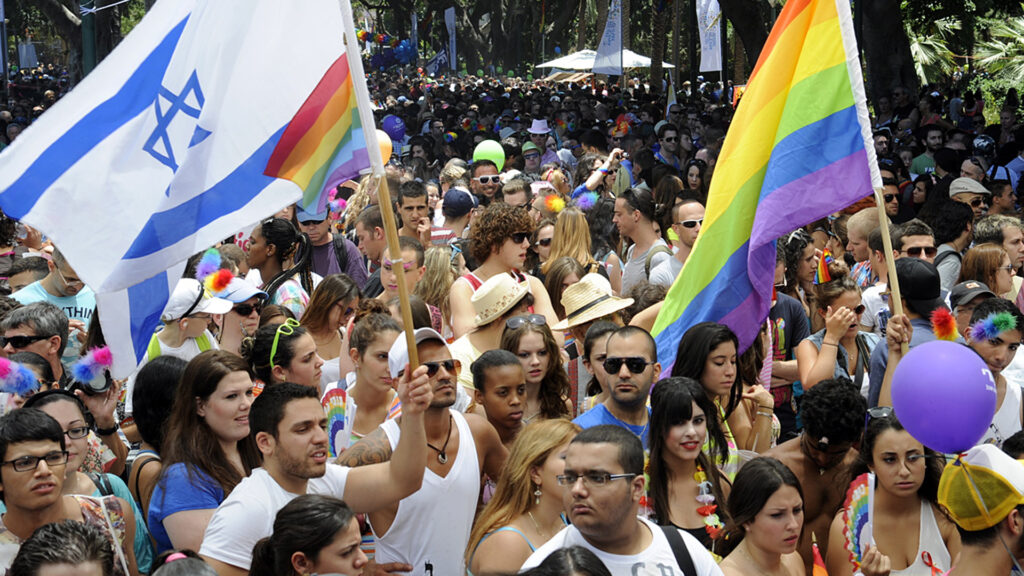 Israelis auf der jährlich stattfindenden Homosexuellen-Parade in Jerusalem (Archivbild)