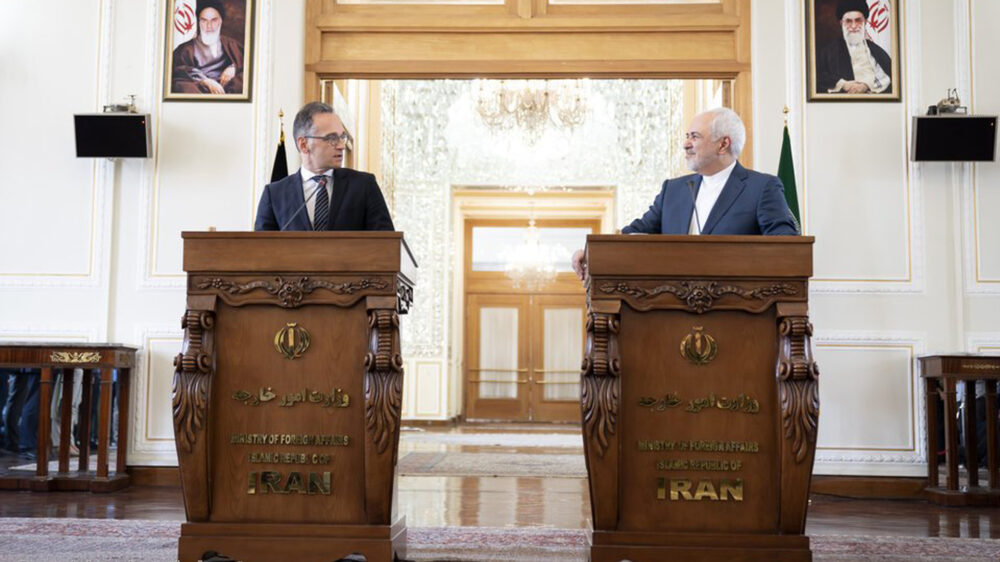 Um Freundlichkeit bemüht: Die Außenminister Heiko Maas und Dschawad Sarif auf der gemeinsamen Pressekonferenz in Teheran