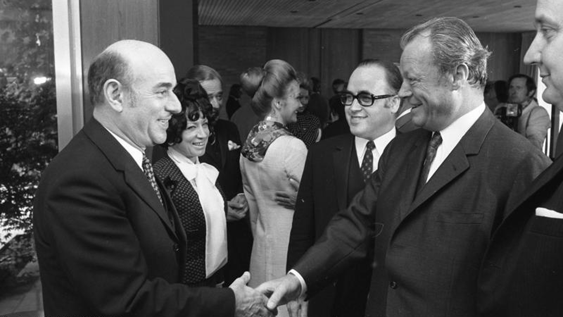 Brauner (l.) trifft 1971 Bundeskanzler Willy Brandt