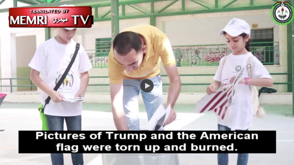 US-Flaggen verbrennen, Terroristen beklatschen: Freizeitbschäftigungen für palästinensische Kinder