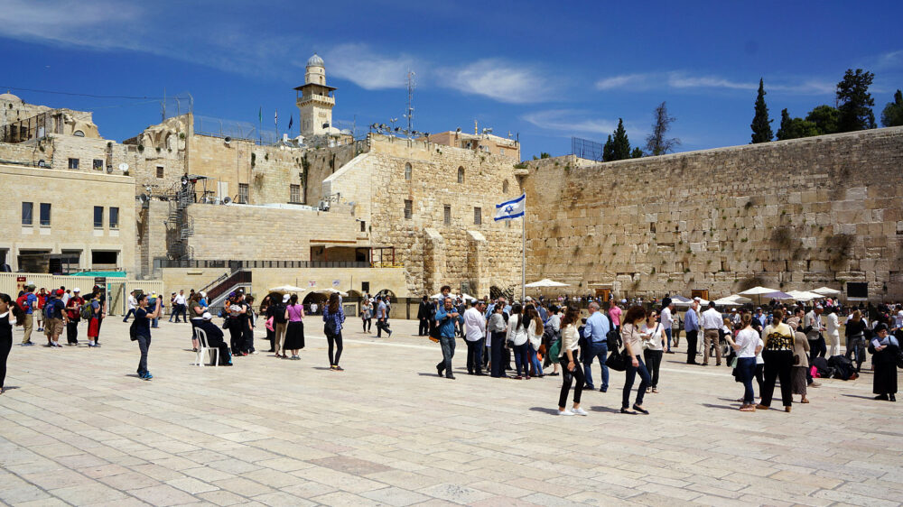 Rund 72 Prozent der Israel-Touristen kamen während ihres Aufenthaltes an die Klagemauer