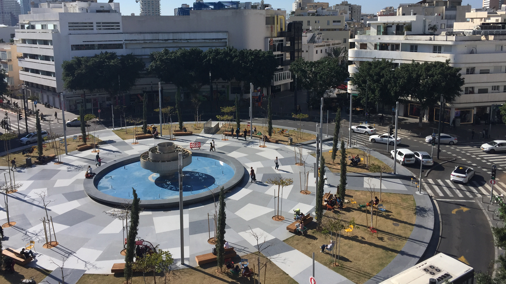 Der Dizengoff-Platz in Tel Aviv