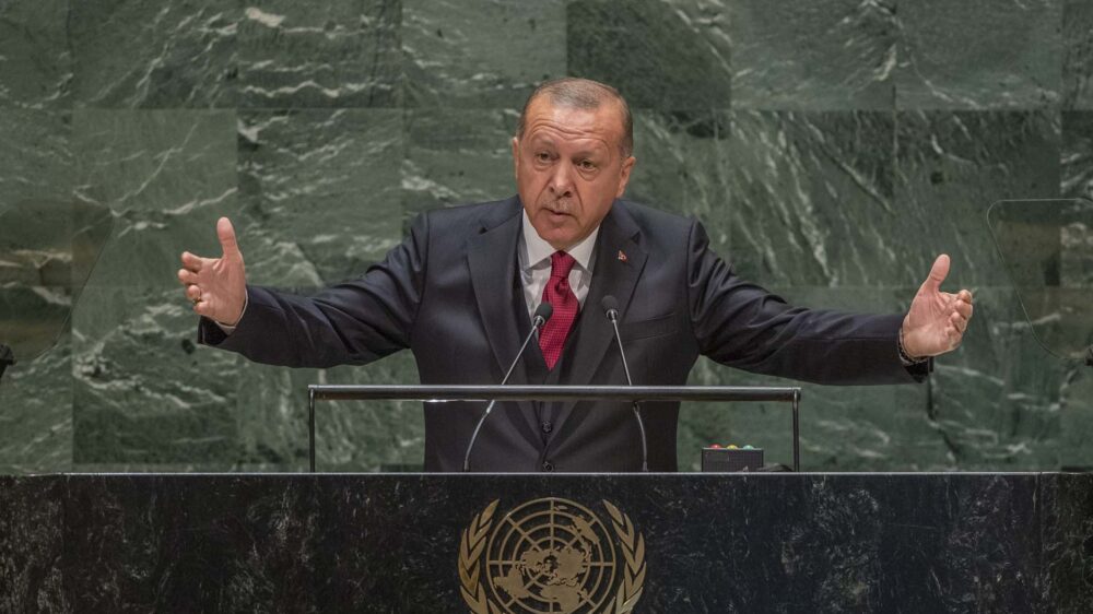 Der türkische Präsident Erdogan teilte in seiner UN-Rede gegen Israel aus