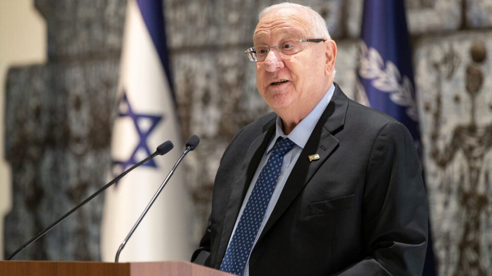 Israels Staatspräsident Reuven Rivlin beim „Christlichen Mediengipfel“ in Jerusalem