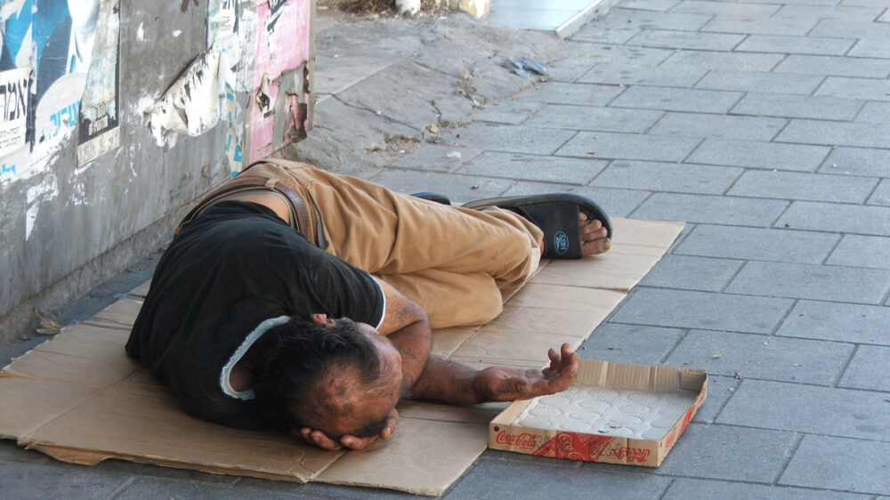 Obdachloser Israeli (Archivbild)