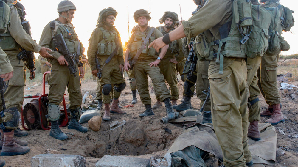 Israelische Soldaten bei einem entdeckten Terror-Tunnel (Archivbild)